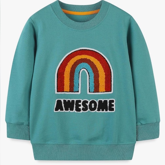 Other - Awesome Toddler Boy Sweatshirt Cotton Pullover Long Sleeve Sweater Shirt NWT